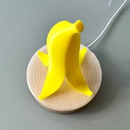 Banana Peel Lamp - Led Light - Free Shipping Top Trophy Fun Fruit Berry Decorative Designer Playful Cool Cute - thumbnail 3