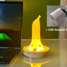 Banana Peel Lamp - Led Light - Free Shipping Top Trophy Fun Fruit Berry Decorative Designer Playful Cool Cute - thumbnail 4