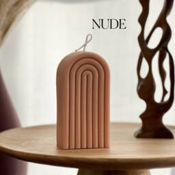 Arch Rainbow Soy Wax Candle Decorative Vegan Pillar Candle - thumbnail 2