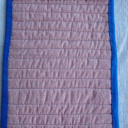 Quilted Desert Landscape Wall Hanging With Wooden Windmill - thumbnail 4