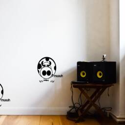 Cow Wall Decal Cool & Funny, Socket Guard Cow, Office & Desk Deco, Workplace Stickers Art, Street Art Decor, Home - thumbnail 3