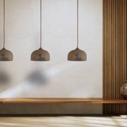 Handmade Brown Ceramic Chandelier Modern Pendant Light - 19 - thumbnail 2