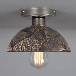 Kauri Organic Ceramic Dome Ceiling Light Black Clay 8 - thumbnail 3