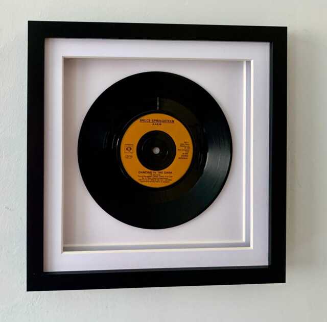 Bruce Springsteen - Dancing in The Dark Framed 7 Inch Vinyl Record Music Wall Art Gift - image 1