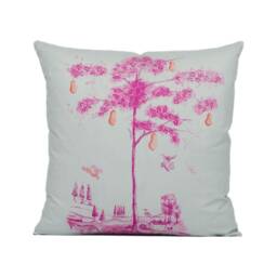 Andrew Martin - Travelers Tales Hot Pink Whimsical Fairy Tale Inspired Cushion Cover Handmade Throw Pillow Designer Home D??cor - thumbnail 2