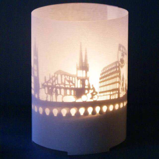 Bordeaux Skyline Shadow Play - Landmark Candle Souvenir - image 1