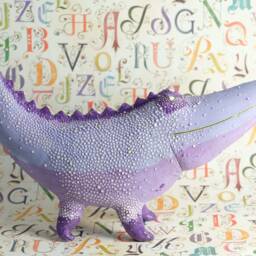 Ceramic Figurine - Sculpture Crocodile Reptile Unique Gift Home Decor Fine Art - thumbnail 4