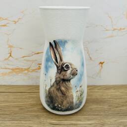 Bunny Vase, Rabbit Gifts, Decorations, Hare Lovers, Bunnies - thumbnail 3