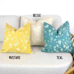 Bute Mustard Terrazzo Style Eco Recycled Wool Luxury Designer Cushion Covers Scatter Cushions Throw Pillows - thumbnail 4