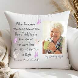 Personalized Memorial Photo Pillow Keepsake Cushion For Loss Of Loved One