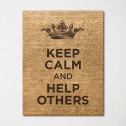 Keep Calm & Help Others - Fine Art Print Choice Of Color Purchase 3 Receive 1 Free - thumbnail 3