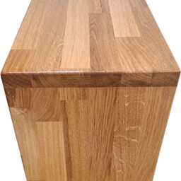 Stool, Footstool, Solid Oak Wood Seat, Stand, Column, Bench - thumbnail 4
