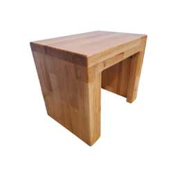 Stool, Footstool, Solid Oak Wood Seat, Stand, Column, Bench - thumbnail 1
