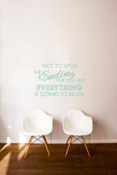 Everything Is Going To Be Ok Quote Typography - Wall Decal Custom Vinyl Art Stickers - thumbnail 1