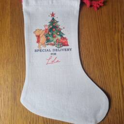 Personalised Winnie The Pooh Santa Christmas Stocking - Family Stockings - thumbnail 2