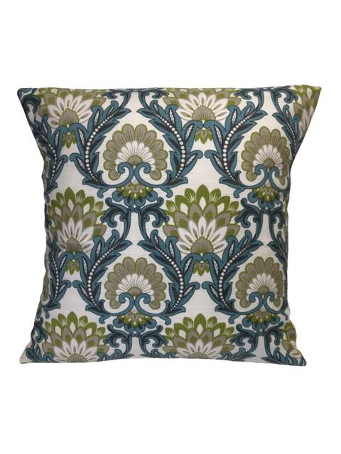 "Arts Crafts Style Green Blue Scatter Pillow Cushion Covers 16"" 18" - image 1