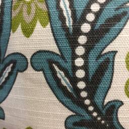 "Arts Crafts Style Green Blue Scatter Pillow Cushion Covers 16"" 18" - thumbnail 3