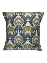 "Arts Crafts Style Green Blue Scatter Pillow Cushion Covers 16"" 18" - thumbnail 1