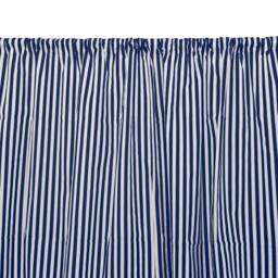 Half Inch Stripe Cotton Curtain 58 Wide/Window D??cor Backdrop Classroom Bedroom Cabin Hotel Guest Room Curtains - thumbnail 2