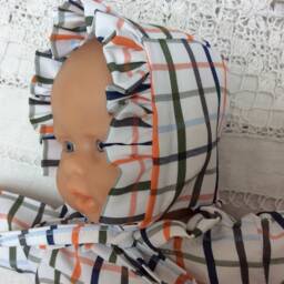 Cotton Bonnet For A 30cm Doll - thumbnail 4