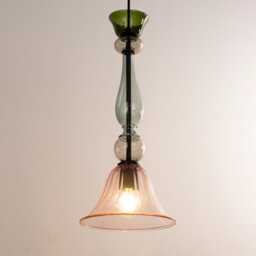 Venice Art Lamps Ready in Stock Murano Blown Glass Pendant Lamp, Multicolored Made Italy Handmade Design Chandelier - thumbnail 3