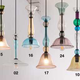 Venice Art Lamps Ready in Stock Murano Blown Glass Pendant Lamp, Multicolored Made Italy Handmade Design Chandelier - thumbnail 2