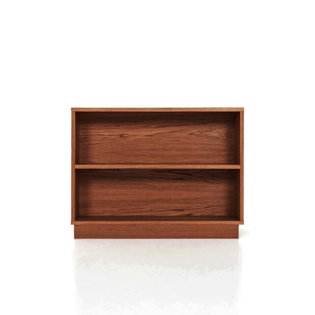 Bookcase, Bookshelf Made Of Oak Vaneer - Teak Colour Livlo T-R05 - image 1