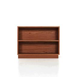 Bookcase, Bookshelf Made Of Oak Vaneer - Teak Colour Livlo T-R05