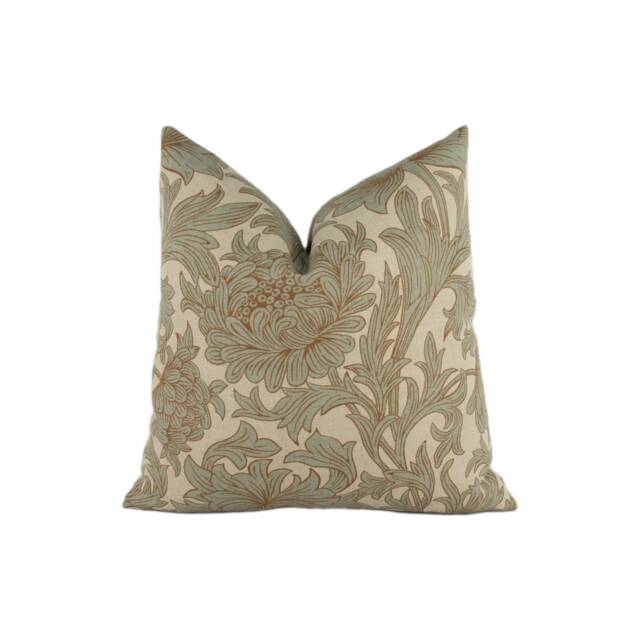 William Morris - Chrysanthemum Toile Slate/Cream Stunning Classic English Designer Cushion Cover Home D??cor Throw Pillow - image 1