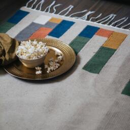 Landscape Flatwoven Wool Kilim Rug Southwestern Contemporary Simple Living Bedroom Dining Room Decor Beige Colorful 2x3 5x8 8x10 Sale - thumbnail 1