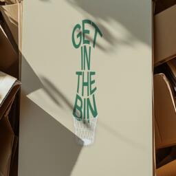 Get in The Bin Wall Art Print - Funny Vibrant Graphic Poster - thumbnail 2