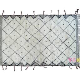Yakiti - 6X10Ft Moroccan Rug, Beni Ourain Area Modern Wool Living Room Beniourain Handmade Soft Carpet, 196 cm X 310 - thumbnail 3