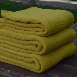 "Yellow Towel, Stone Washed Towel, Beach Towel, Bath Towel, Pool Towel, 34""x63" - thumbnail 2
