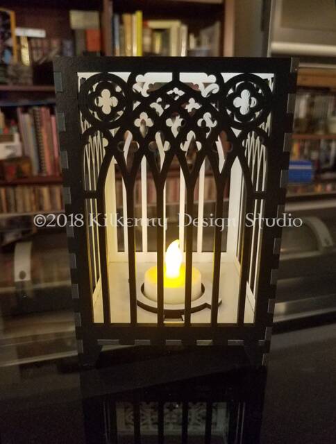 Arch Candle Holder Wood Lantern Centerpiece For Table, Whimsigoth Decor, Goth Gifts Her, Tea Light Holder, Witchy Best Friends - image 1