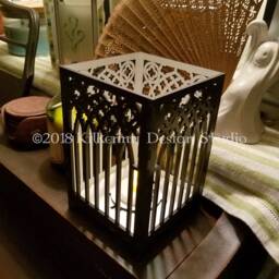 Arch Candle Holder Wood Lantern Centerpiece For Table, Whimsigoth Decor, Goth Gifts Her, Tea Light Holder, Witchy Best Friends - thumbnail 3