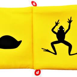 High Contrast Baby Soft Book Yellow & Black Animals - thumbnail 3