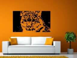 Mountain Lion Forest Woods Cat Wall Or Window Sticker Decal Vinyl Fathead Mural Decor L2011