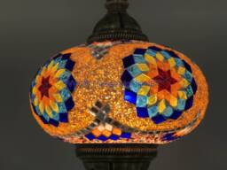 Turkish Handmade Mosaic Hanging Lamp - Extra Large Globe - No5 Globe - thumbnail 1