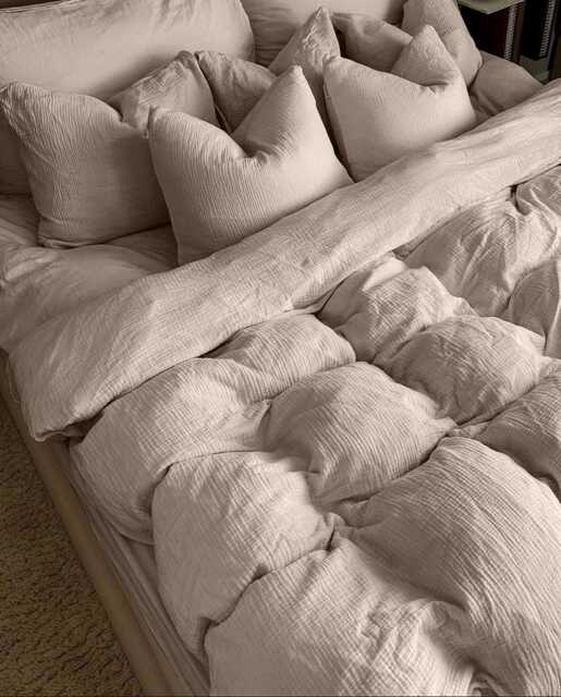 Muslin Bed Linen 135X200 + 80 X cm, With Zipper, Premium Cotton, Non-Iron, Suitable For Allergy Sufferers, Oeko-Tex Certified - image 1