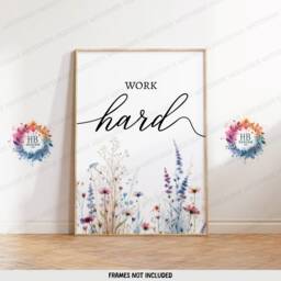 Boho Home Office Prints - Set Of 3 Posters - Minimalist Desk Decor Work From Wall Art Wfh Gifts Coworker Workplace Pictures - thumbnail 3