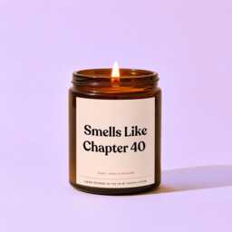 Funny 40Th Birthday Candle Gift - Smells Like Chapter 40 For Her Best Friend Present - thumbnail 3