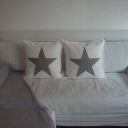 Pillowcase With A Large Star Appliqu??d in Vintage Style - thumbnail 4