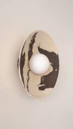 Handmade Ceramic Wall Sconce Japandi Wabi Sabi Light