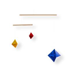 Montessori Mobile Set Of 3 - Munari, Gobbi, Octahedron & Dancers For Newborn Visual Development Nursery Decor - thumbnail 3