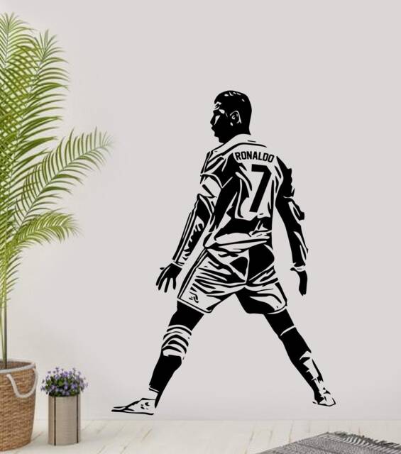 Ronaldo Football Wall Decal Portugal Soccer Art For Kids Room - image 1