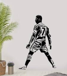 Ronaldo Football Wall Decal Portugal Soccer Art For Kids Room - thumbnail 1