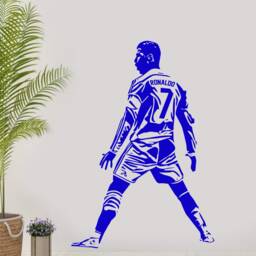 Ronaldo Football Wall Decal Portugal Soccer Art For Kids Room - thumbnail 2
