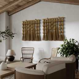 Made To Order/ Neutral Wall Hanging/ Art/ Macrame Textured Decor/ Large Fiber Art - thumbnail 4