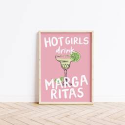 Trendy Margarita Cocktail Art Print Maximalist Home Decor - thumbnail 3