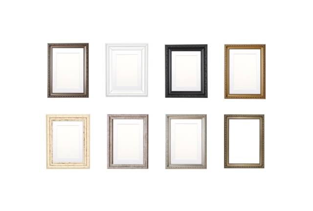 Ornate Shabby Chic Picture Frame With Mount Choice Of Colors & Sizes - image 1